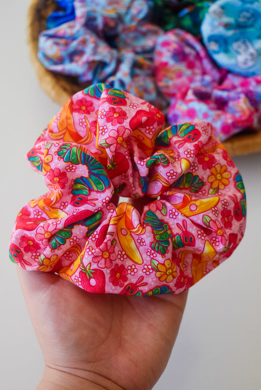 Pastel Caterpillar scrunchie