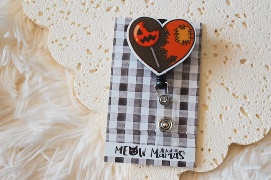 Trick R Treat badge reel