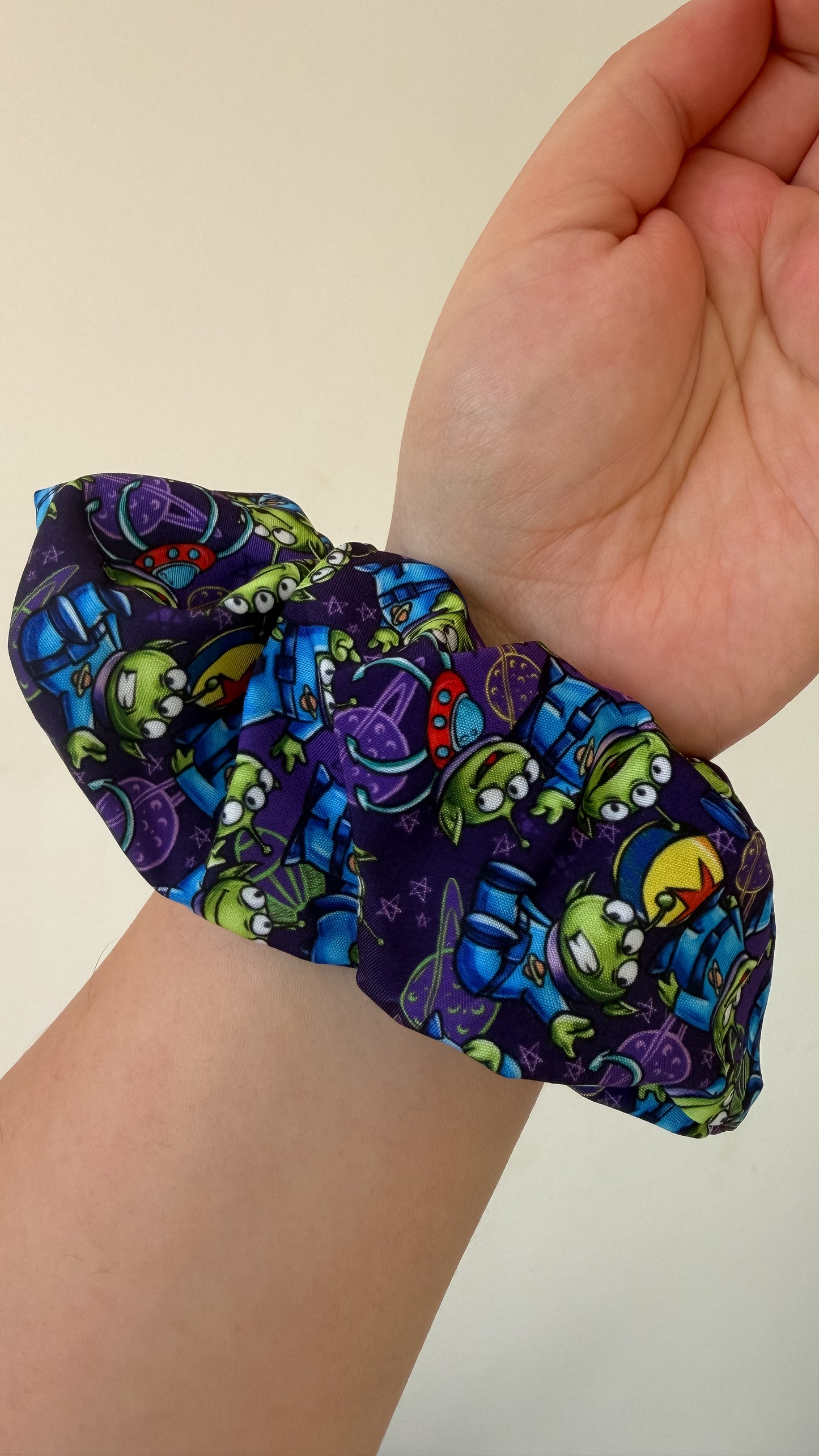 Pizza planet Aliens Scrunchie
