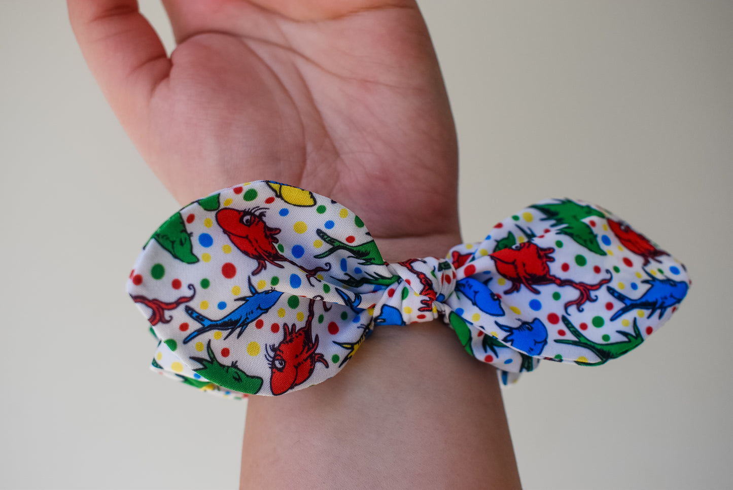 One Fish Two Fish small twist scrunchie