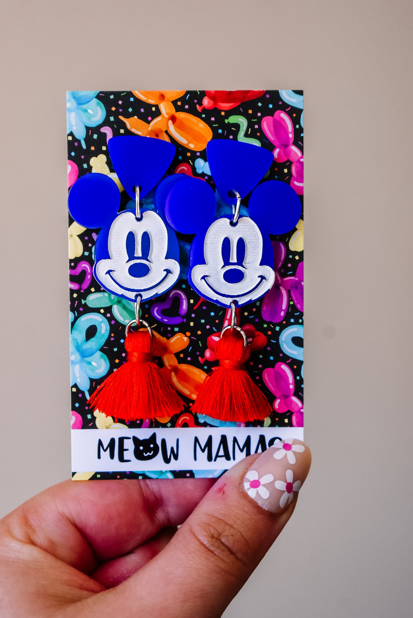 Cruisin Mouse tassel dangle earrings