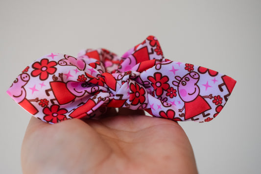 Peppa pig small twist scrunchie