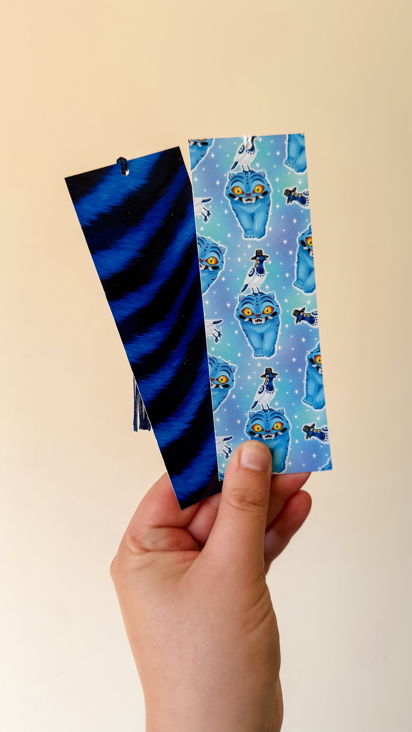 K pop derpy tiger set of 2  bookmarks