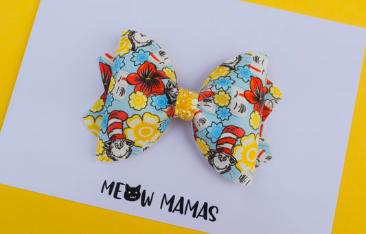 Rhyme cat pinch bow