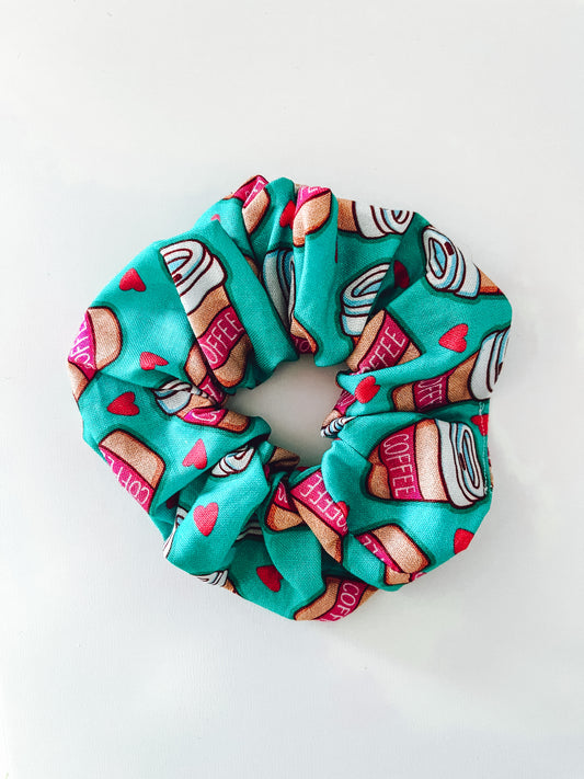 Coffee lovers scrunchie