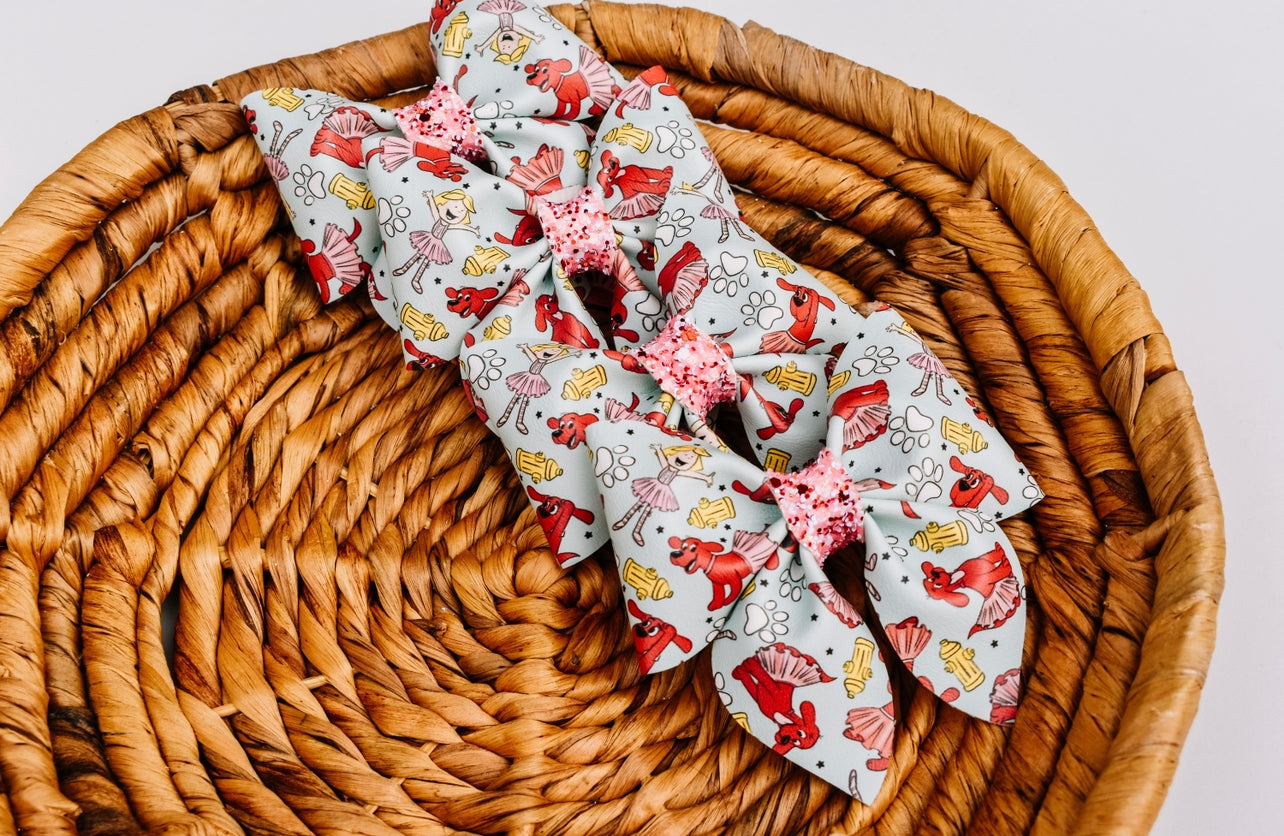 Tutu big red dog sailor bow