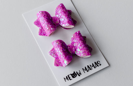 Orchid Teeny Tiny pigtail set