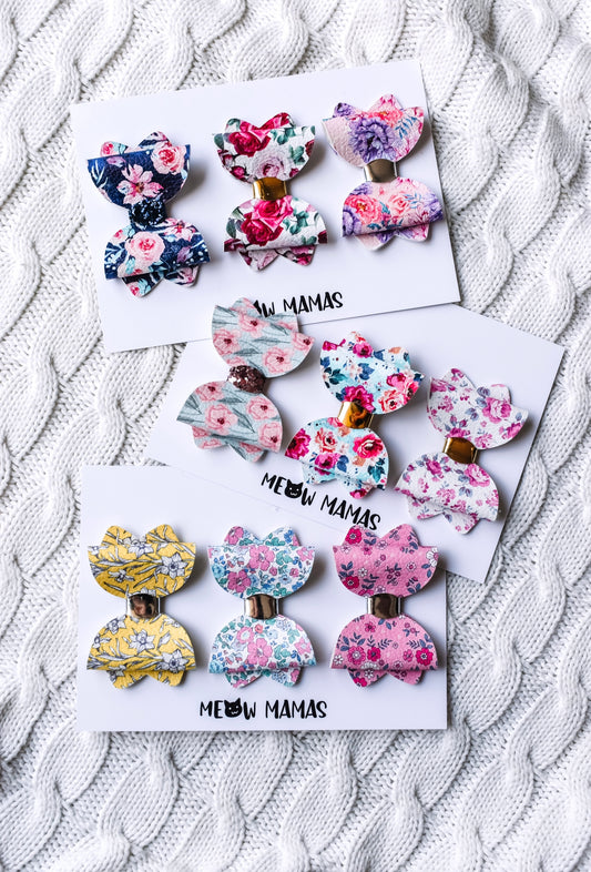 Floral petite bows
