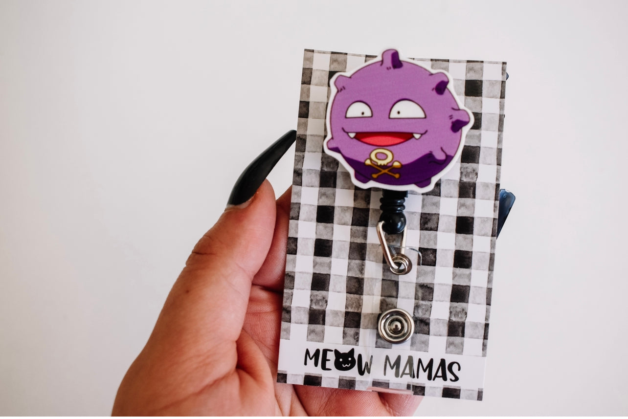 Purple gas monster Badge reel