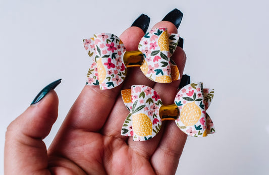 Little lemon pigtail set