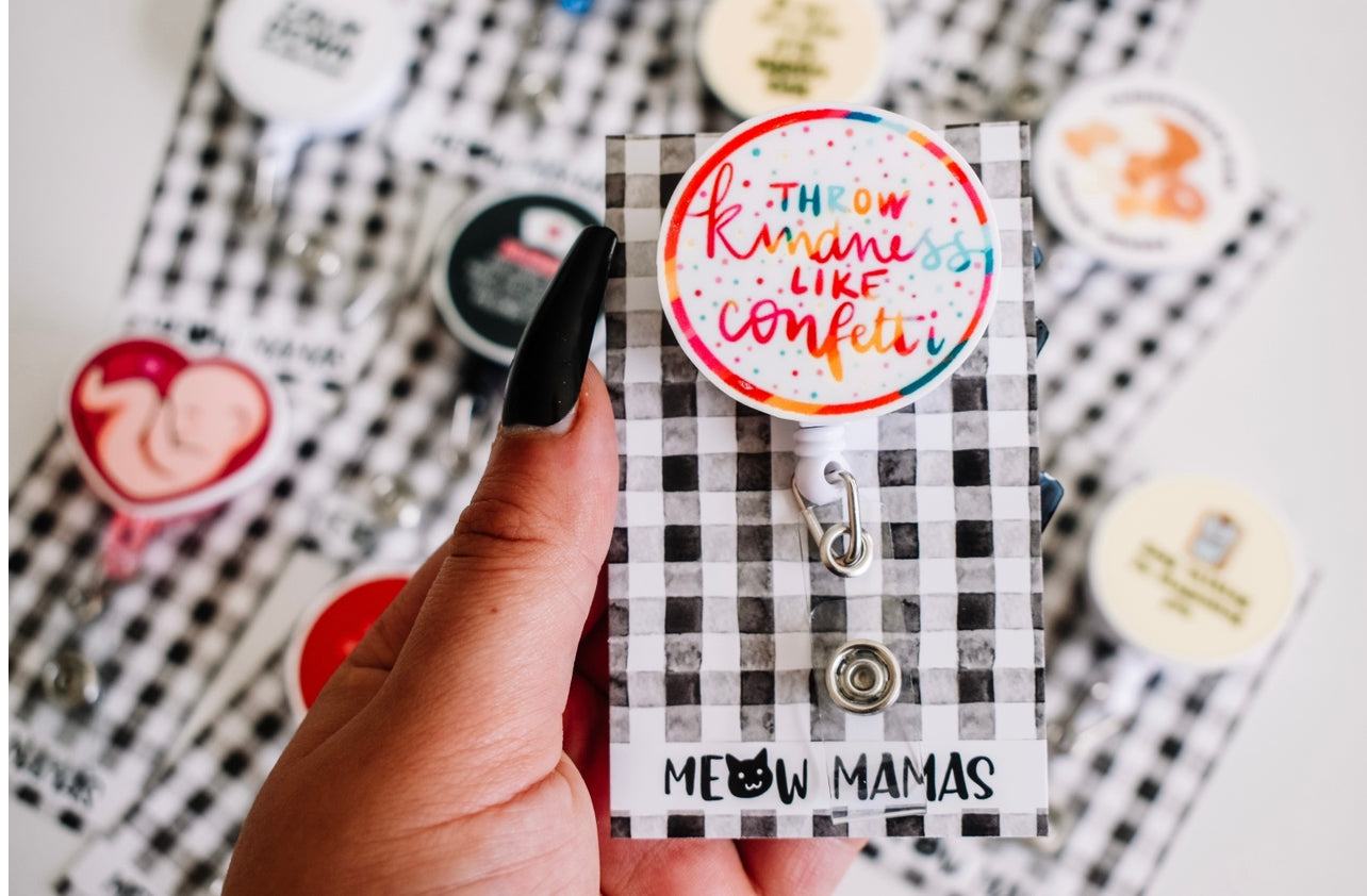 Kindness confetti Badge reel