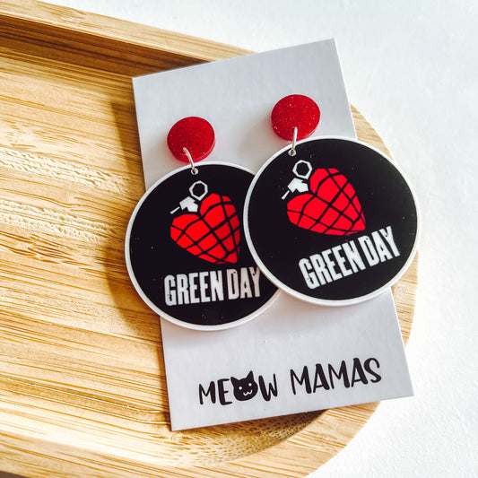 GreenDay dangle earrings